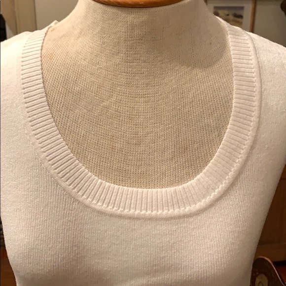 White Stag Small OffWhite Sleeveless Knit Top - Picture 4 of 5